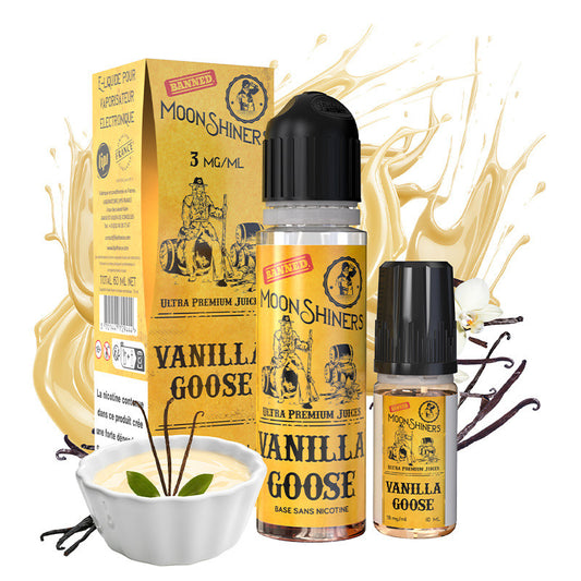Vanilla Goose 50ml + Booster 10ml - Moonshiners - Alliancetech.fr