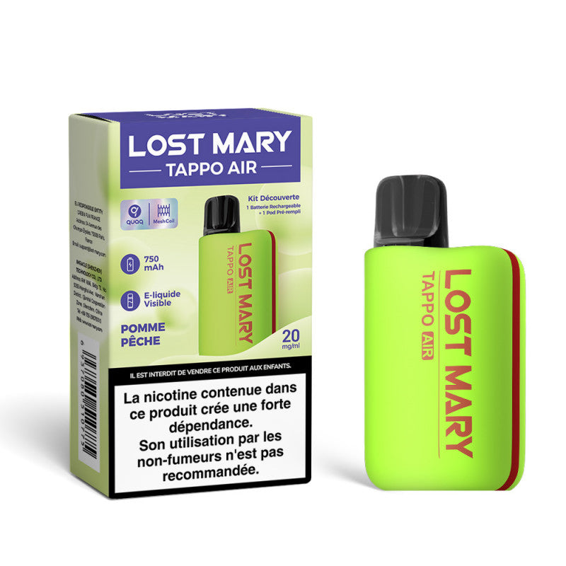 KIT DÉCOUVERTE TAPPO AIR 20MG LOST MARY - Alliancetech.fr
