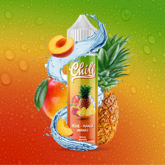 CHILL - Pêche Mangue Ananas 50ML - Alliancetech.fr