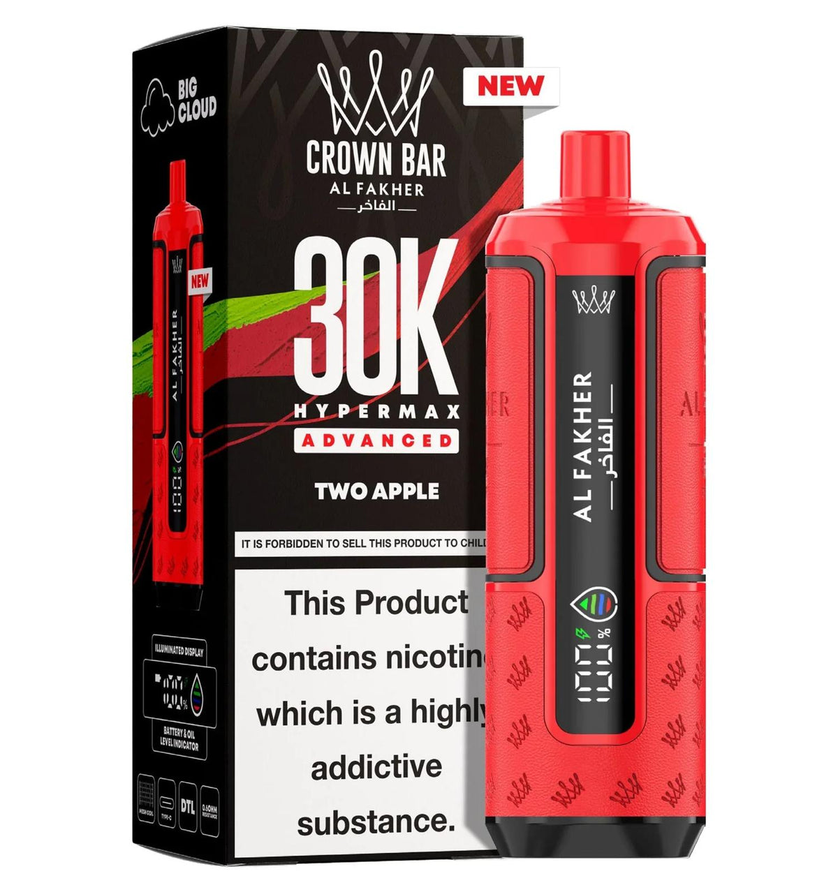Al Fakher Crown Bar 30K - Double Apple