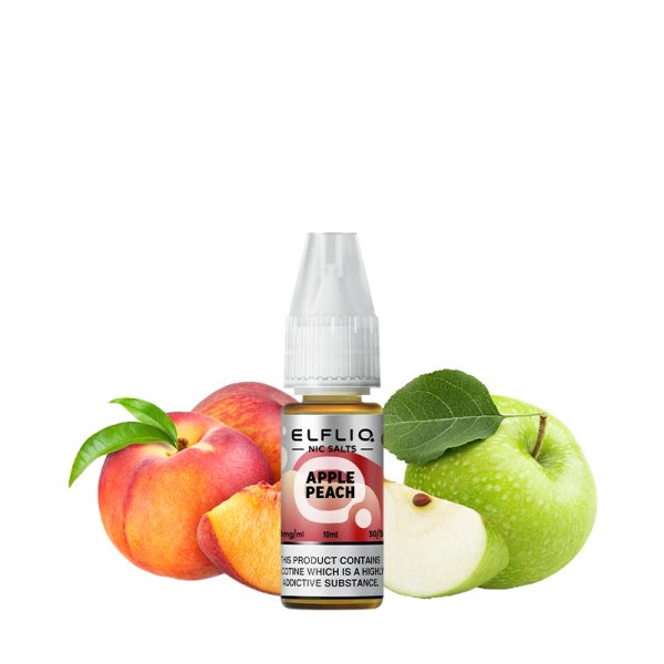 E-liquide Elfliq by Elfbar Apple Peach - Nic Salt 10ml - Sel de nicotine 10mg et 20mg