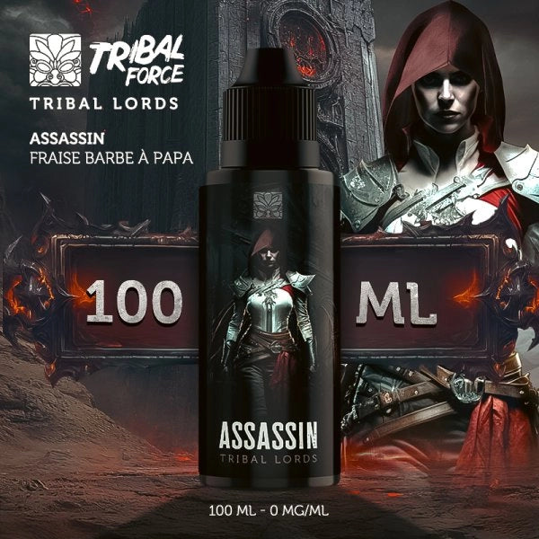 Assassin (Barbe à Papa à La Fraise) 0mg 100ml - Tribal Lords by Tribal Force - Tribal Force - Cigarette Électronique & Vape | Alliancetech.fr