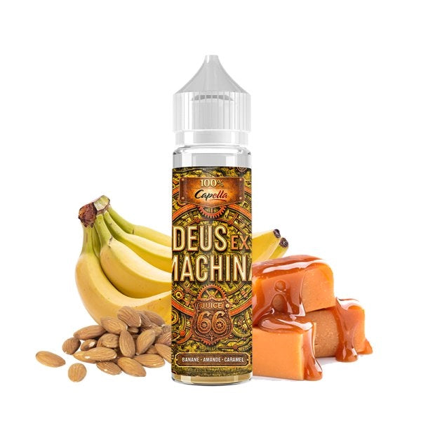 Banane Amande Caramel 0mg 50ml - Deus Ex Machina by Capella x Juice 66 - Capella x Juice 66 - Cigarette Électronique & Vape | Alliancetech.fr