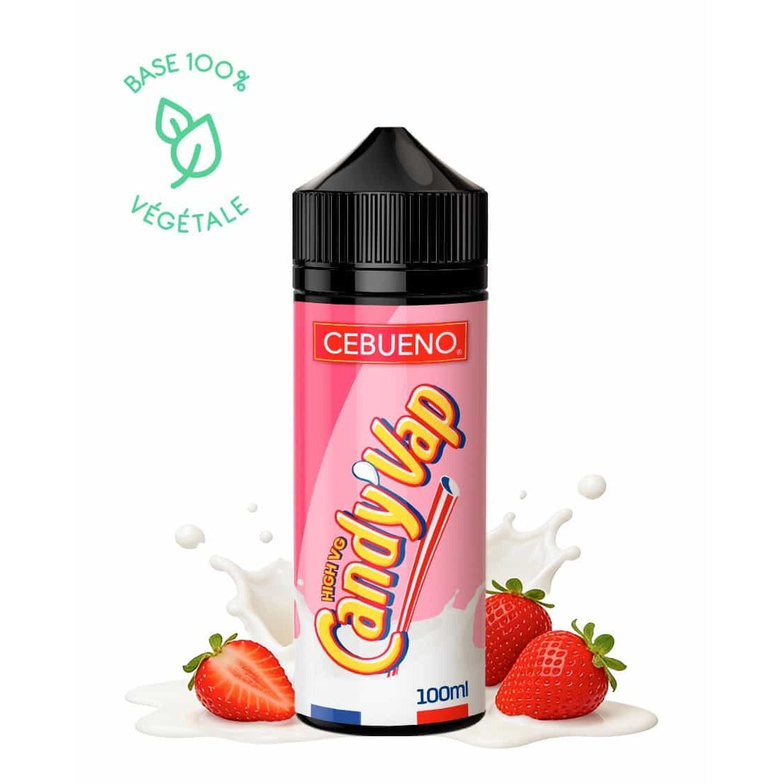 Candy'Vap 100ml - Cebueno - e-liquide lait fraise High VG