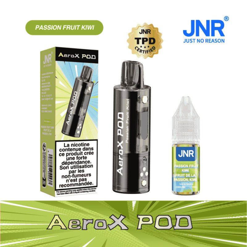 Cartouche AeroX 32K Passion Fruit Kiwi JNR - cartouche de remplacement avec e-liquide nic salt 20mg