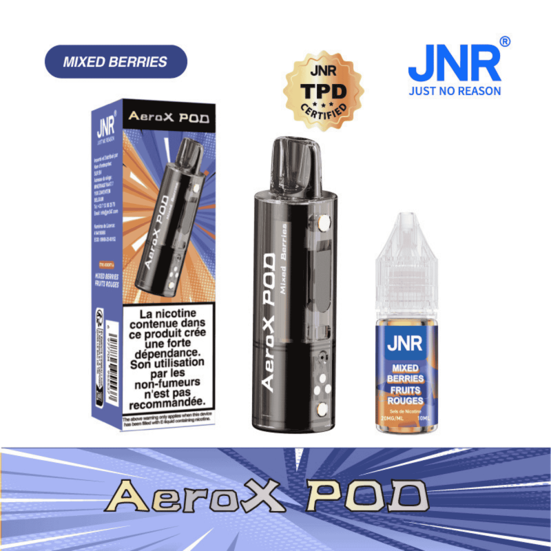 Cartouche AeroX 32K Mixed Berries JNR - cartouche de remplacement avec e-liquide nic salt 20mg