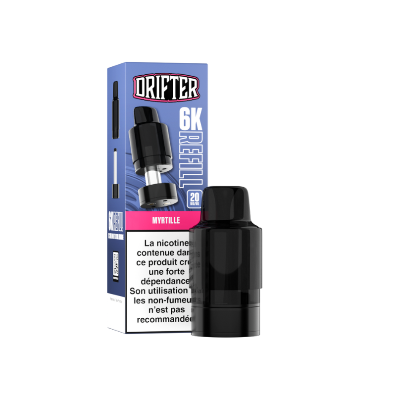 Cartouche Drifter Bar 6000 Refill 10+2ml 20mg Drifter