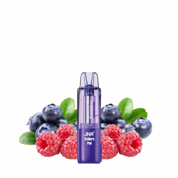 Cartouche Stellarc 2+10ml + 3 E-liquides 10ml 2% (1pc) Blueberry Sour Raspberry - JNR