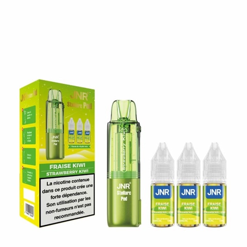 Cartouche Stellarc 50K Strawberry Kiwi JNR - cartouche de rechange avec 3 e-liquides nic salt 20mg