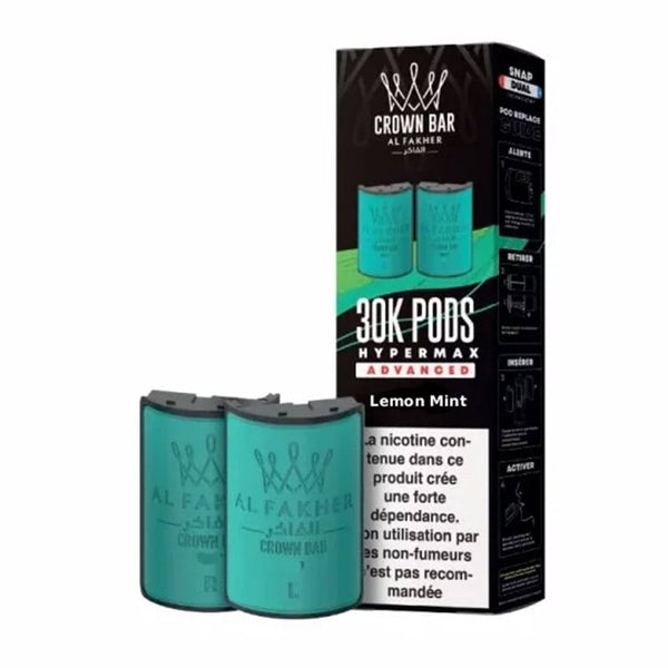 Cartouches HyperMax Advanced 30K Lemon Mint 10 ml - Al Fakher - Al Fakher - Cigarette Électronique & Vape | Alliancetech.fr