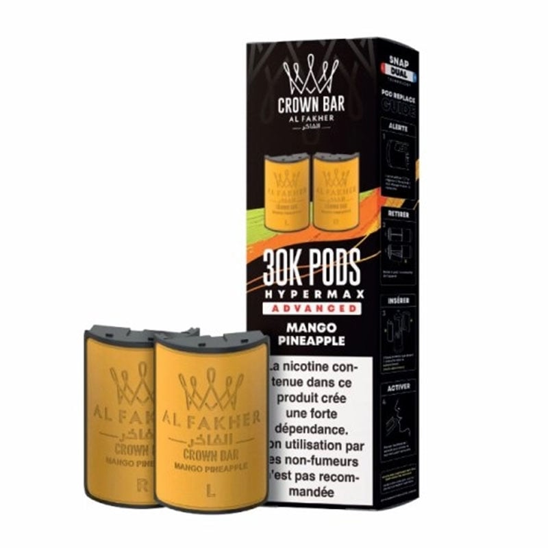 Cartouches HyperMax Advanced 30K Mango Pineapple 10 ml - Al Fakher