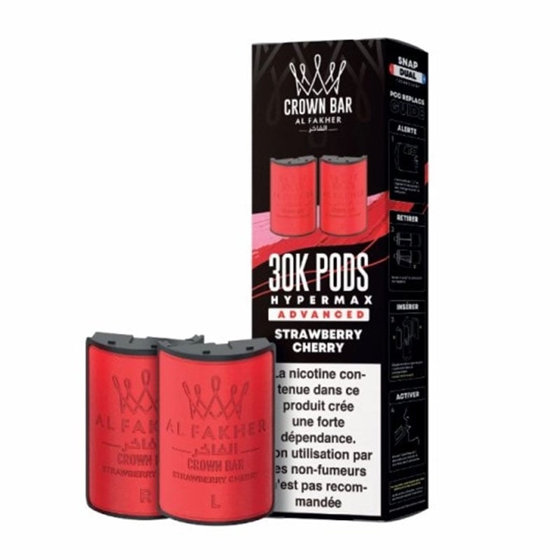 Cartouches HyperMax Advanced 30K Strawberry Cherry 10 ml - Al Fakher