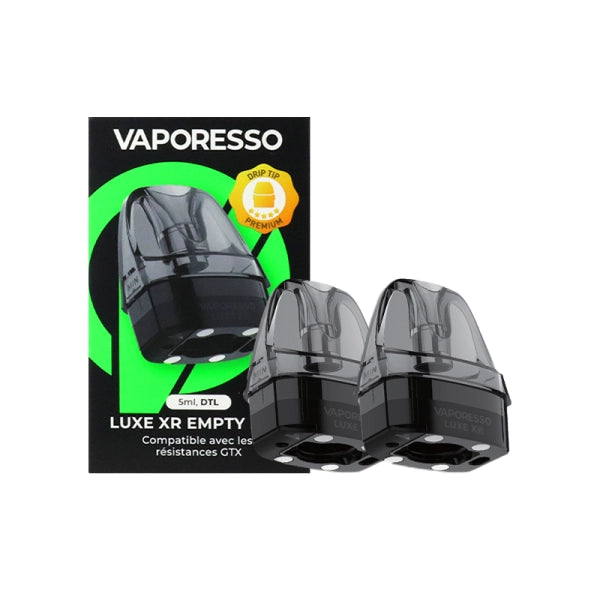 Cartouches Vides Luxe XR DTL Premium Drip Tip 5ml (2pcs) - Vaporesso - Vaporesso - Cigarette Électronique & Vape | Alliancetech.fr