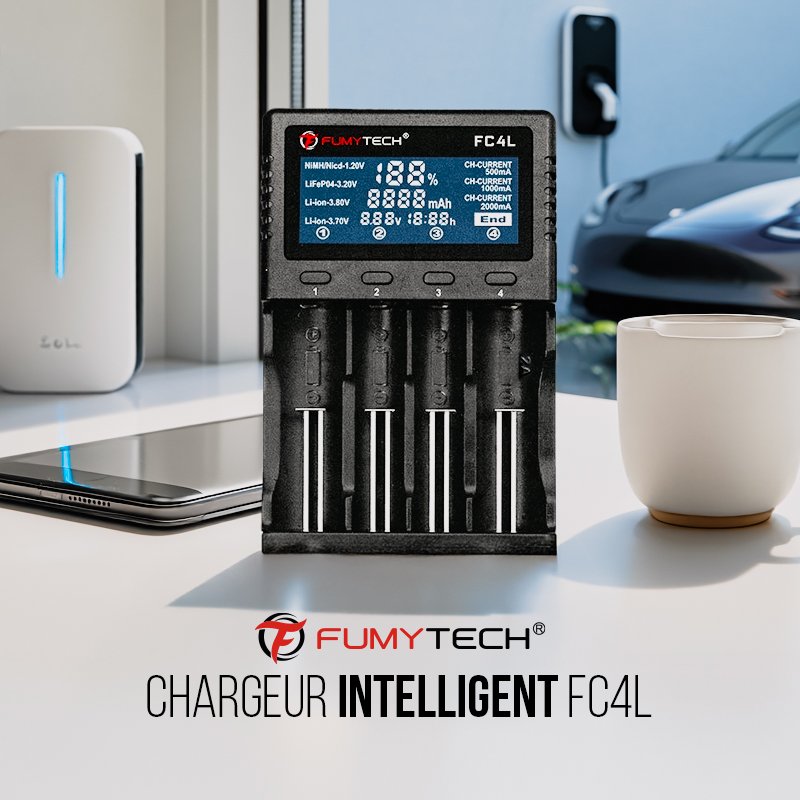 Chargeur FC4L 4 slots - Fumytech - vue 2 - chargeur 4 slots