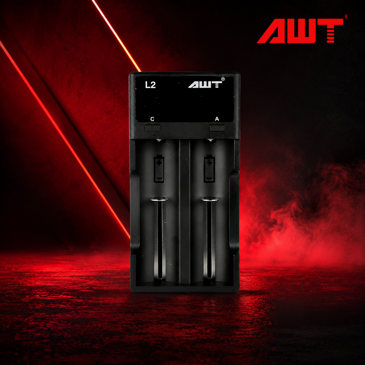 Chargeur L2 2 slots USB-C - AWT - vue 2 - chargeur 2 slots