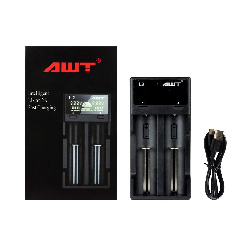 Chargeur L2 2 slots USB-C - AWT - vue 3 - chargeur 2 slots