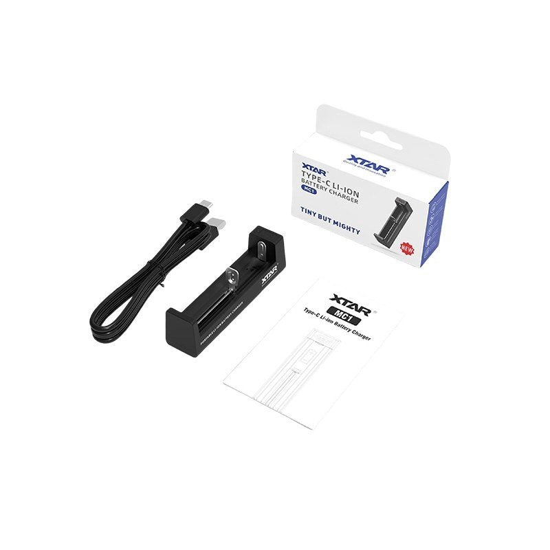 Chargeur MC1 V2 1 slot USB-C - XTAR - vue 3 - chargeur 1 slot