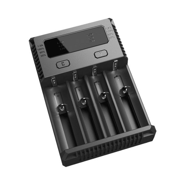 Chargeur New I4 Intellicharger 4 slots - Nitecore - vue 2 - chargeur 4 slots