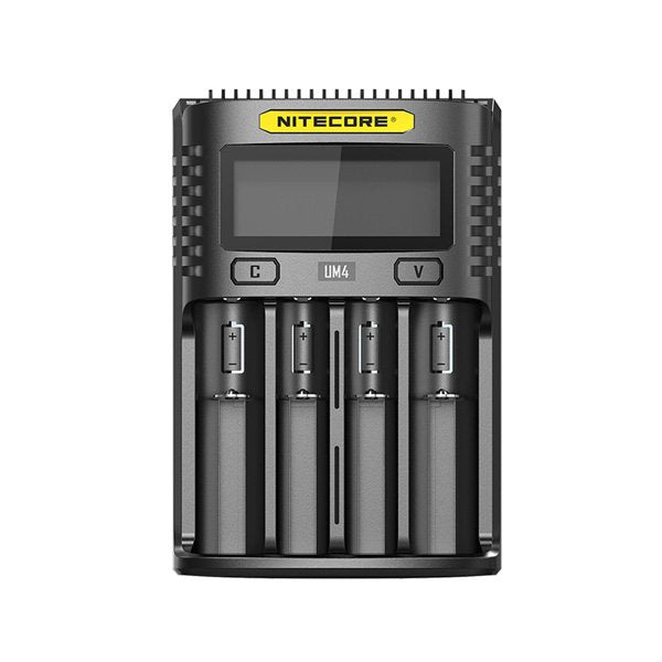 Chargeur UM4 4 slots - Nitecore - vue 2 - chargeur 4 slots
