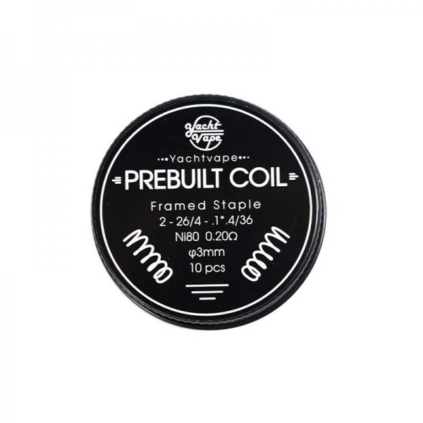 coils prefaits framed staple ni80 0 2 3mm x10 yachtvape