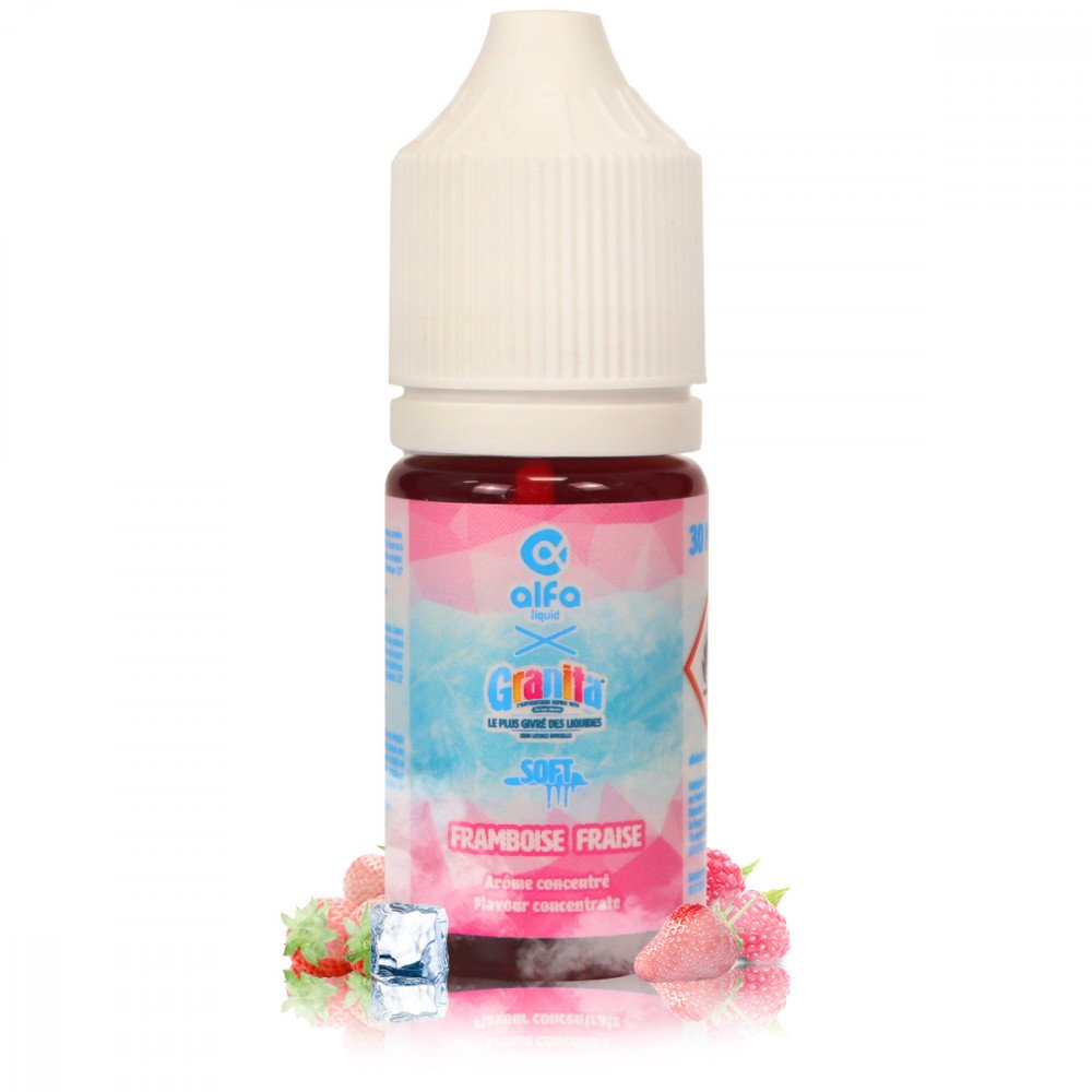 Concentré Granita Framboise Fraise 30ml DIY Alfaliquid, arôme pour e-liquide
