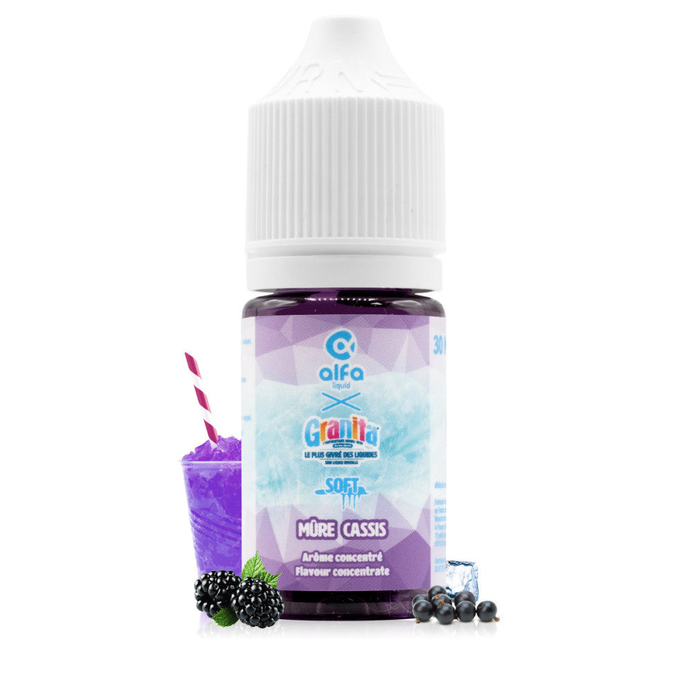 Concentré Granita Mûre Cassis 30ml DIY Alfaliquid, arôme pour e-liquide