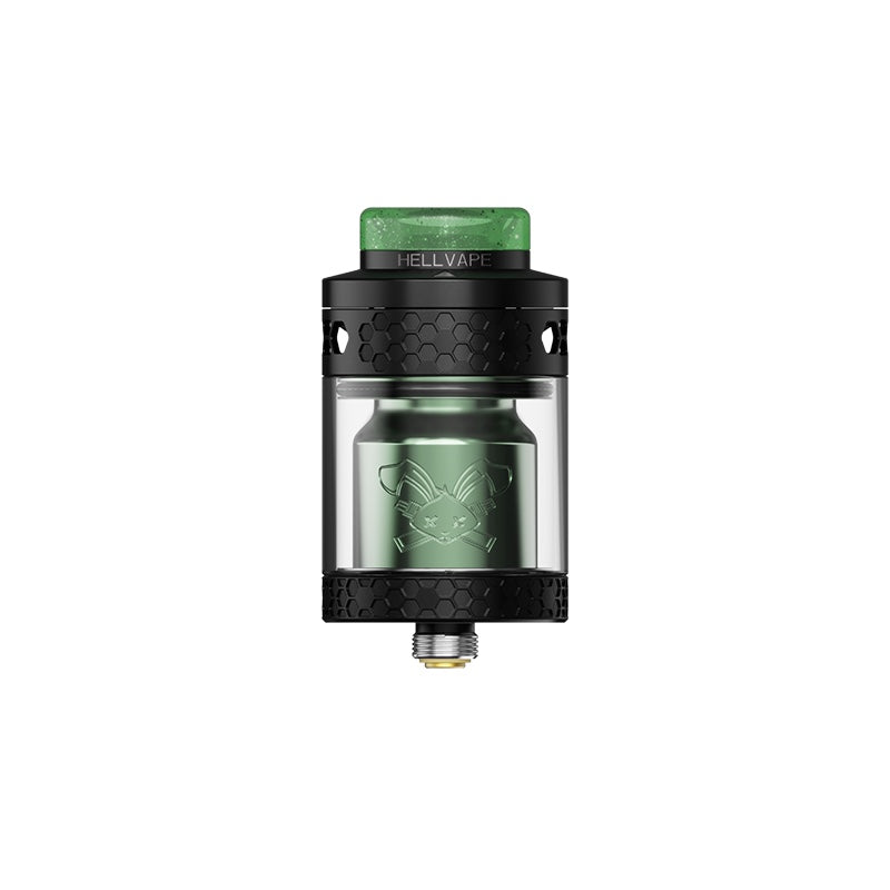 Dead Rabbit 4 RTA Black Green Hellvape - atomiseur reconstructible 26mm 5,5ml