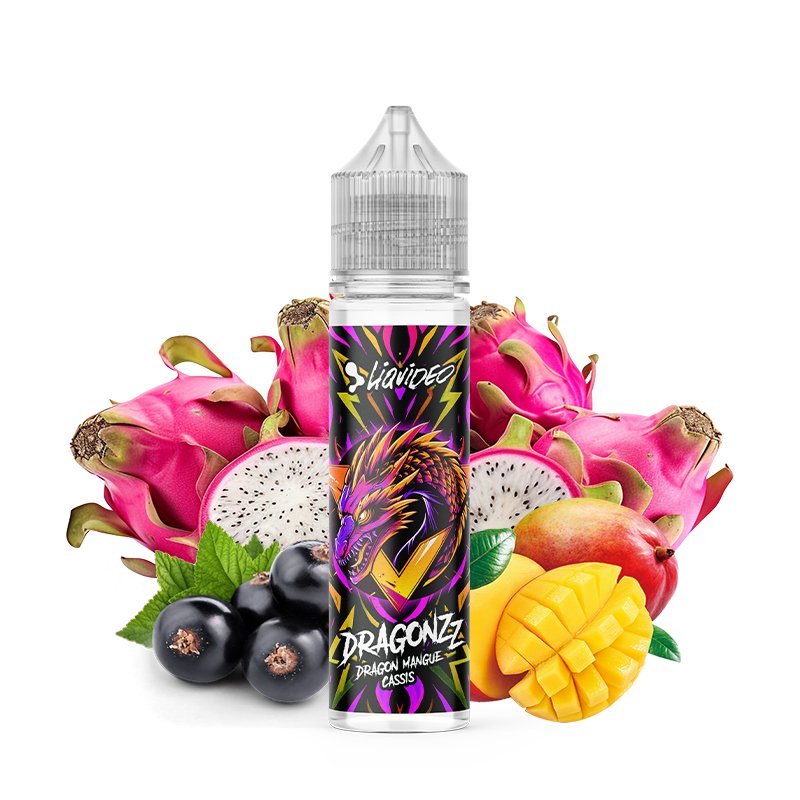 E-liquide Dragon Mangue Cassis 50ml - Liquideo Dragonzz