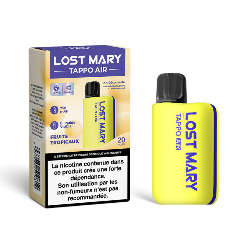 KIT DÉCOUVERTE TAPPO AIR 20MG LOST MARY - Alliancetech.fr