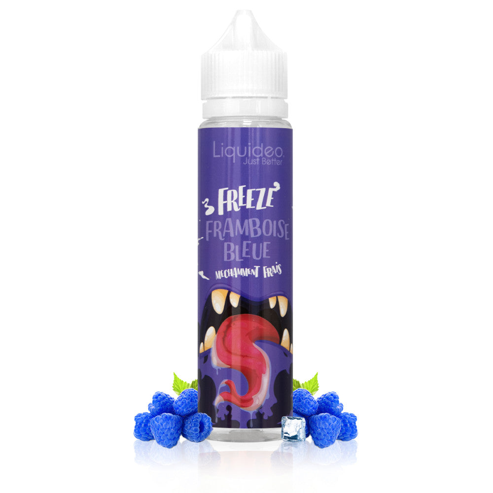 E-liquide Freeze Framboise Bleue 50ml Liquideo - framboise bleue fraîche