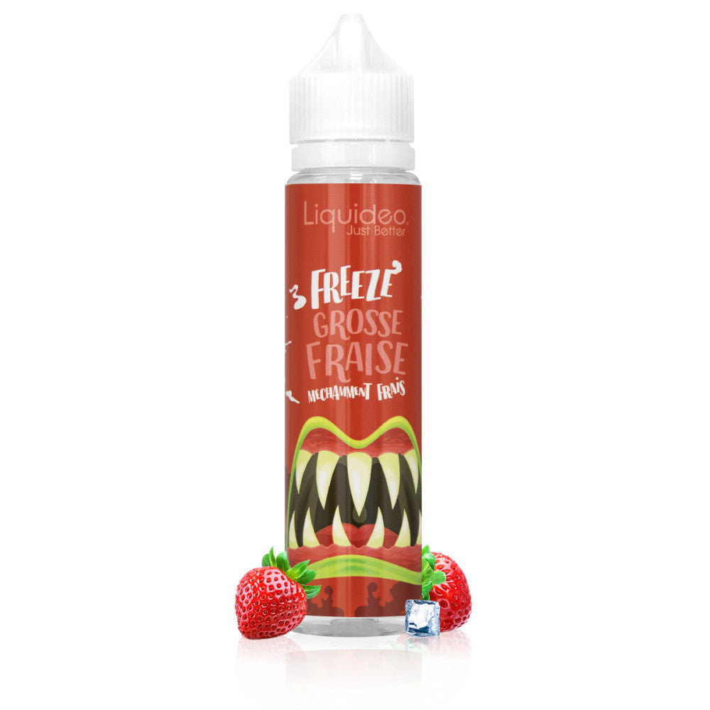 E-liquide Freeze Grosse Fraise 50ml Liquideo - fraise fraîche