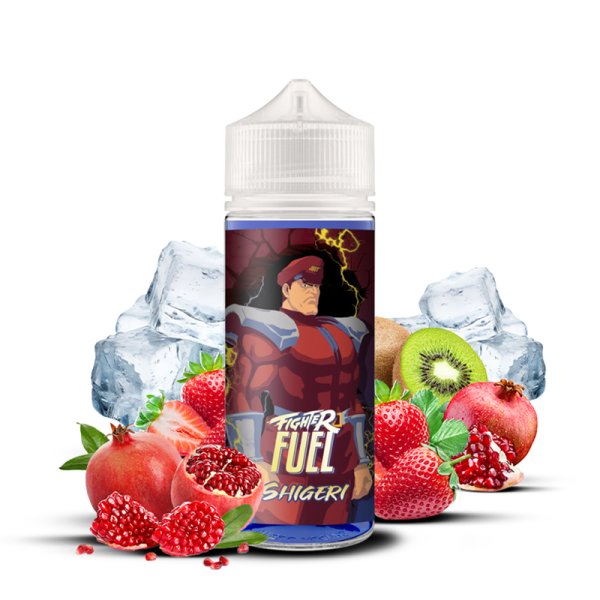 E-liquide Shigeri 50ml Fighter Fuel - saveurs fruits rouges, fraise et grenade