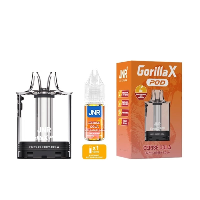 Cartouche Gorilla X 2ml + e-liquide 10ml JNR - Fizzy Cherry Cola