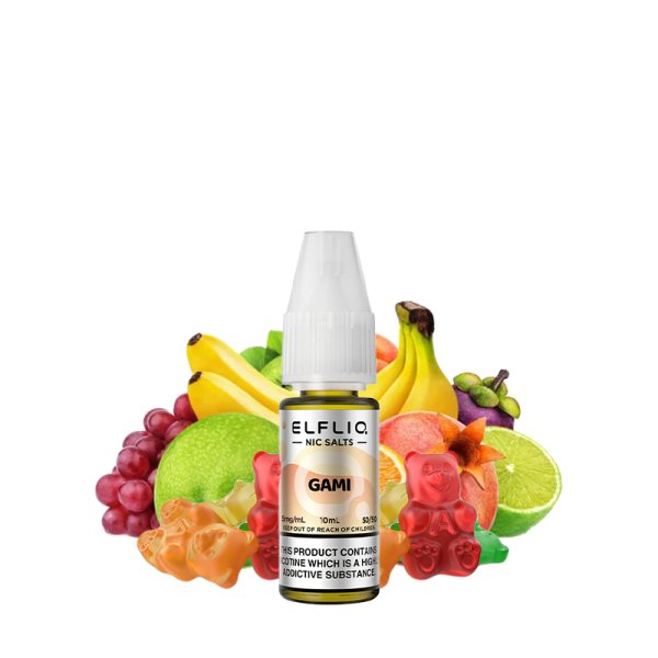 E-liquide Elfliq by Elfbar Gami - Nic Salt 10ml - Sel de nicotine 10mg et 20mg