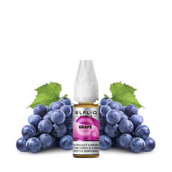 E-liquide Elfliq by Elfbar Grape - Nic Salt 10ml - Sel de nicotine 10mg et 20mg