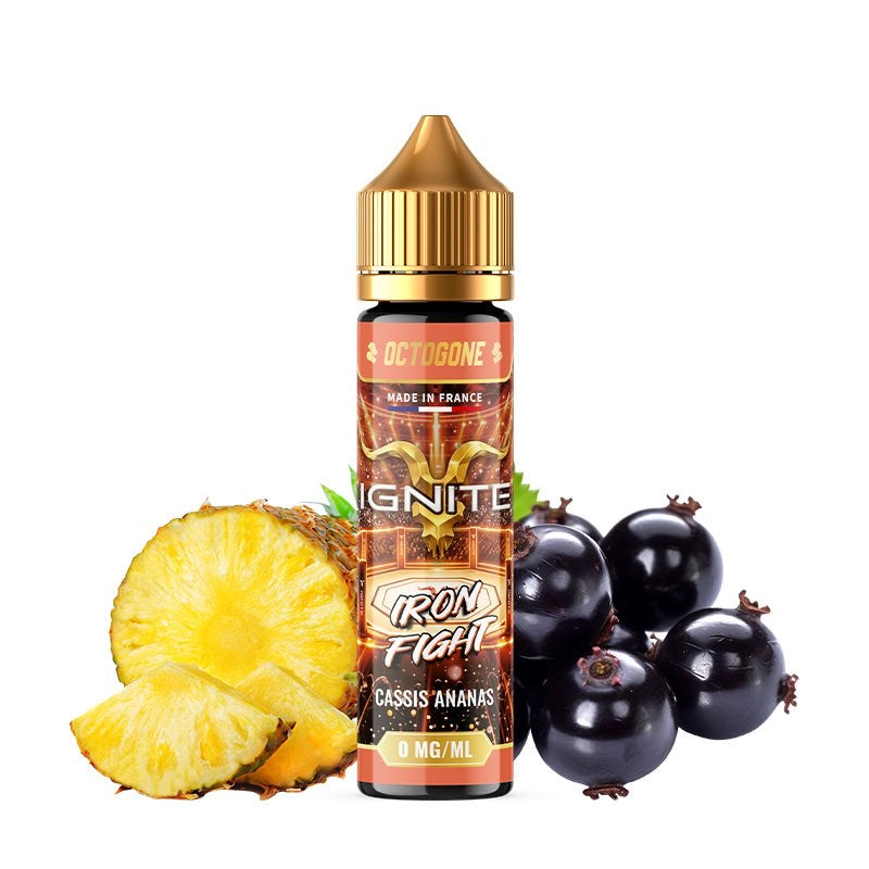 E-liquide Iron Fight 50ml Octogone Ignite - saveurs cassis, ananas