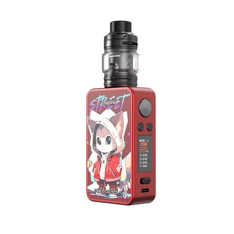 Kit Revolto S Aspire - coloris Red & Street Kitty