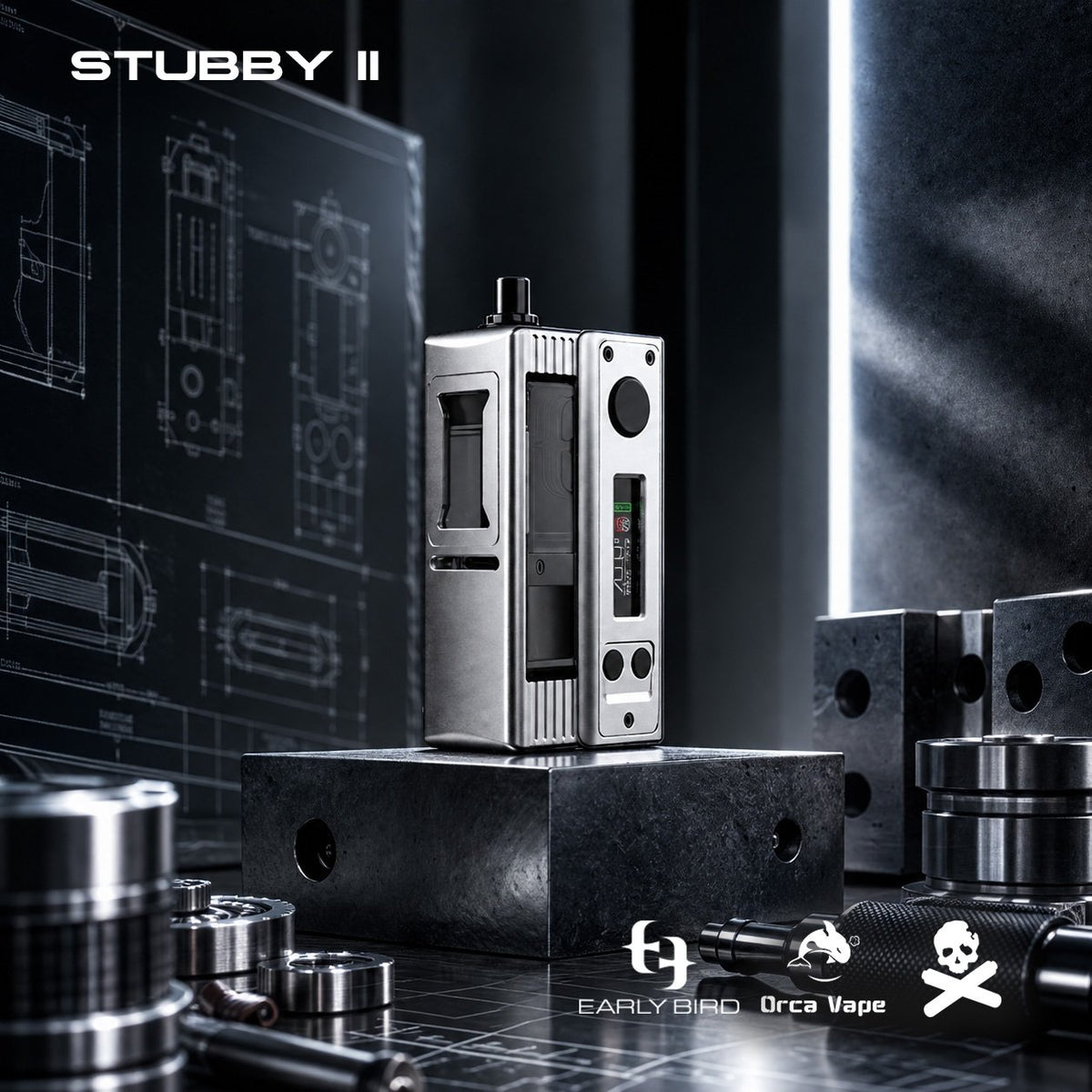 Kit Stubby V2 AIO 80W Early Bird x Vaping Bogan - Quicksilver principal
