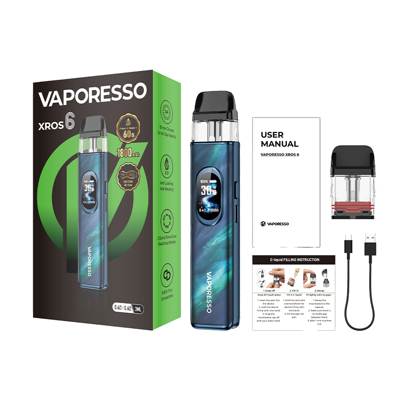 Kit Pod Xros 6 - Vaporesso - contenu du pack