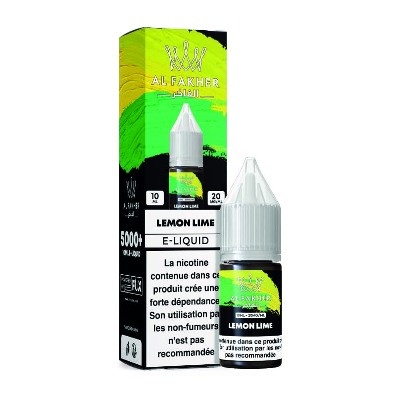 E-liquide Lemon Lime Al Fakher - saveurs citron et citron vert, sel de nicotine 20mg 10ml