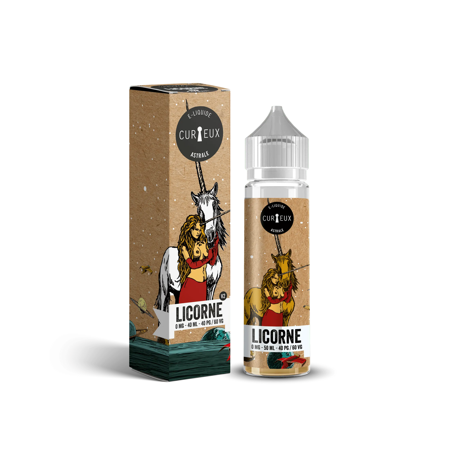 E liquide - Edition Astrale - La Licorne - 50ml Curieux