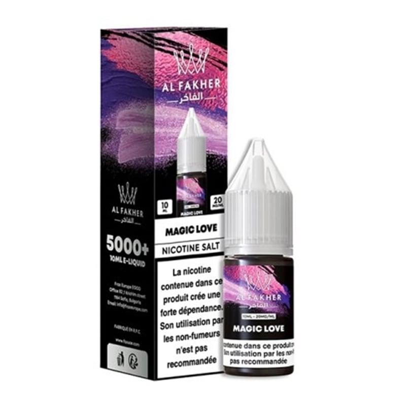 E-liquide Magic Love Al Fakher - saveurs fruits rouges, sel de nicotine 20mg 10ml