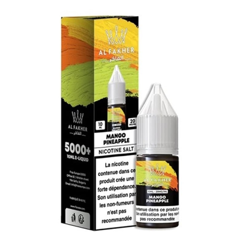 E-liquide Mango Pineapple Al Fakher - saveurs mangue ananas, sel de nicotine 20mg 10ml