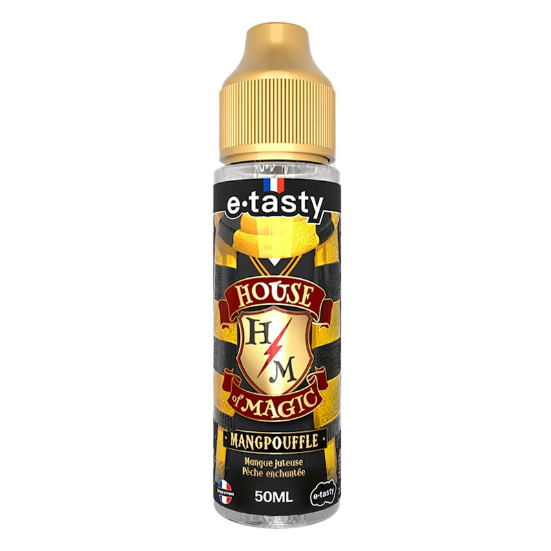 E-liquide Mangpouffle 50ml House of Magic E-Tasty - saveurs mangue et pêche