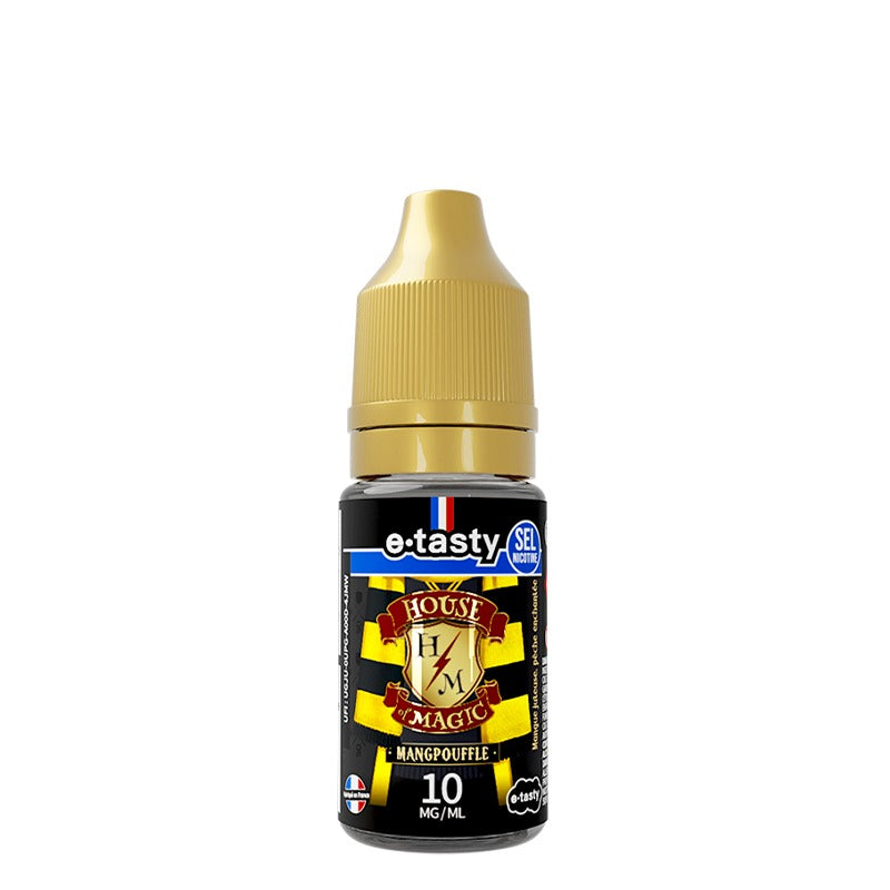 E-liquide Mangpouffle Sel de Nicotine 10ml House of Magic E-Tasty - saveurs mangue et pêche