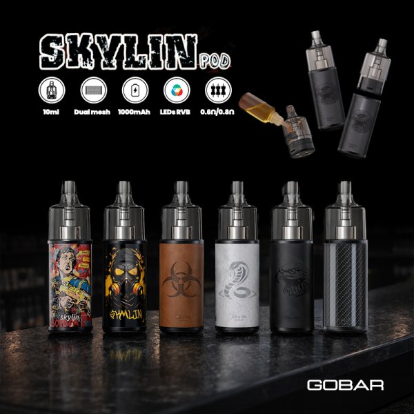 Pack Pod Skylin 10ml 1000mAh - Gobar - cote