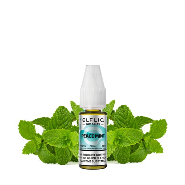 E-liquide Elfliq by Elfbar Peace Mint - Nic Salt 10ml - Sel de nicotine 10mg et 20mg