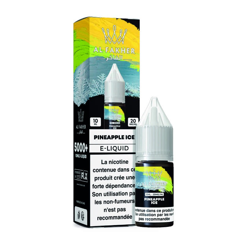 E-liquide Pineapple Ice Al Fakher - saveurs ananas glacé, sel de nicotine 20mg 10ml