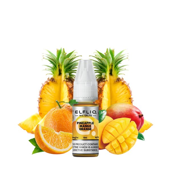 E-liquide Elfliq by Elfbar Pineapple Mango Orange - Nic Salt 10ml - Sel de nicotine 10mg et 20mg