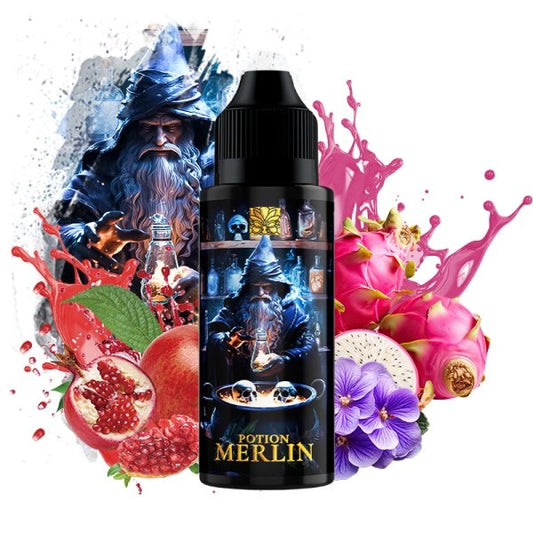 Potion Merlin (Violette/Fruit du dragon/Grenade/Limonade) 0mg 100ml - Tribal Force